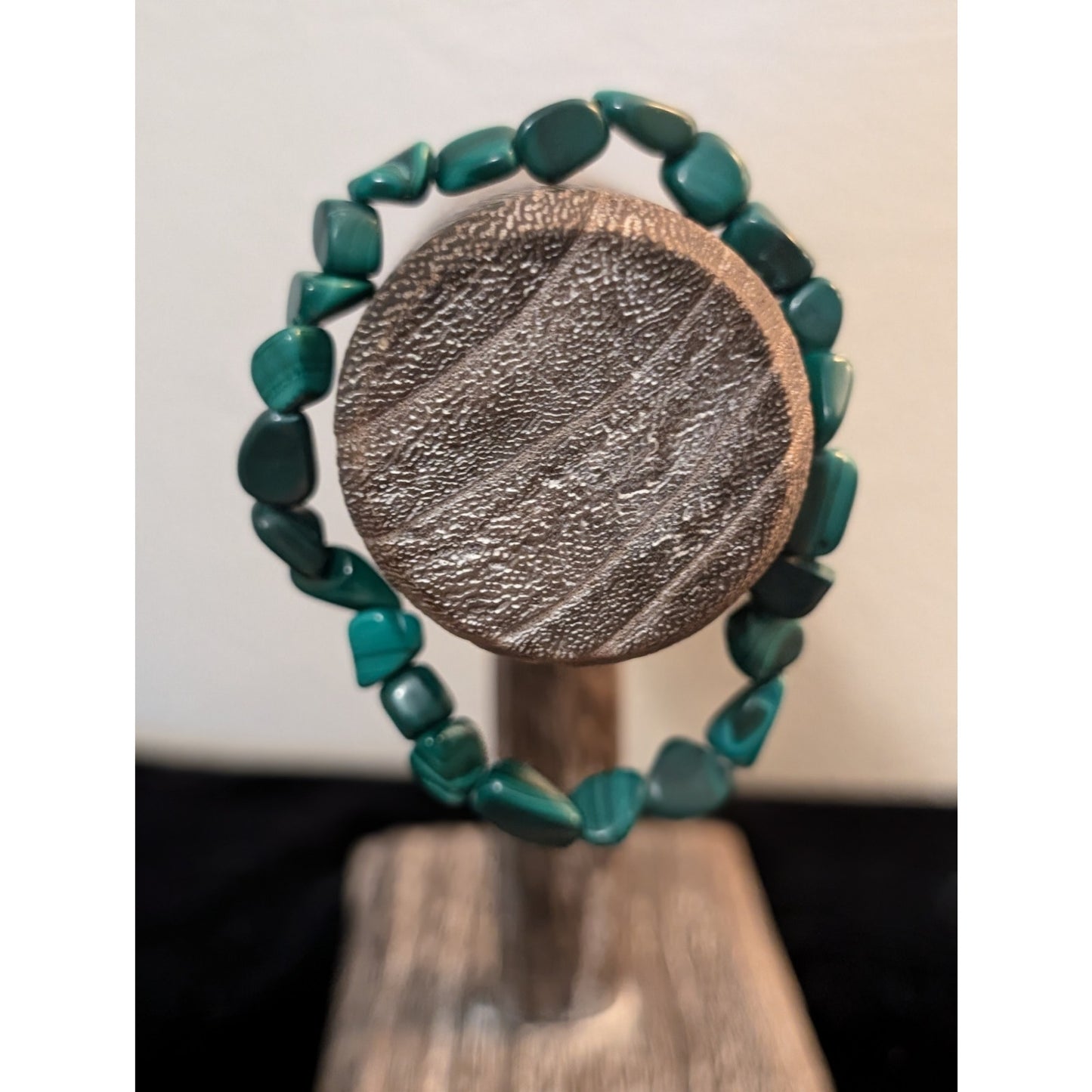 Malachite Stone Stretch Bracelet