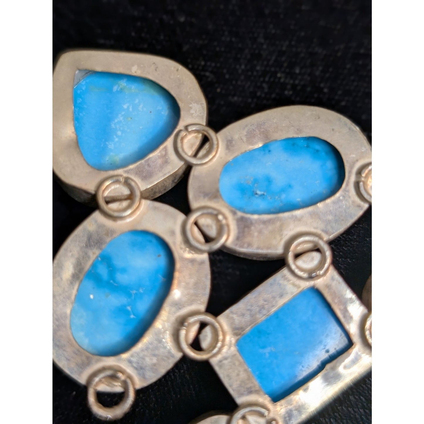 Turquoise Lapis Moonstone Broken Piece Off South Western Necklace For Repurpose