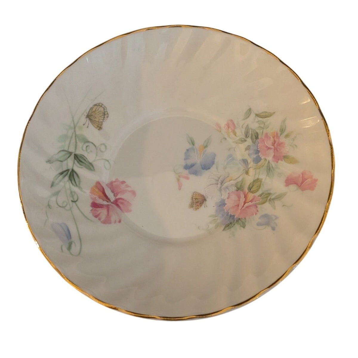 Vintage Royal Stuart Fine Bone China Tea Cup Saucer Floral England