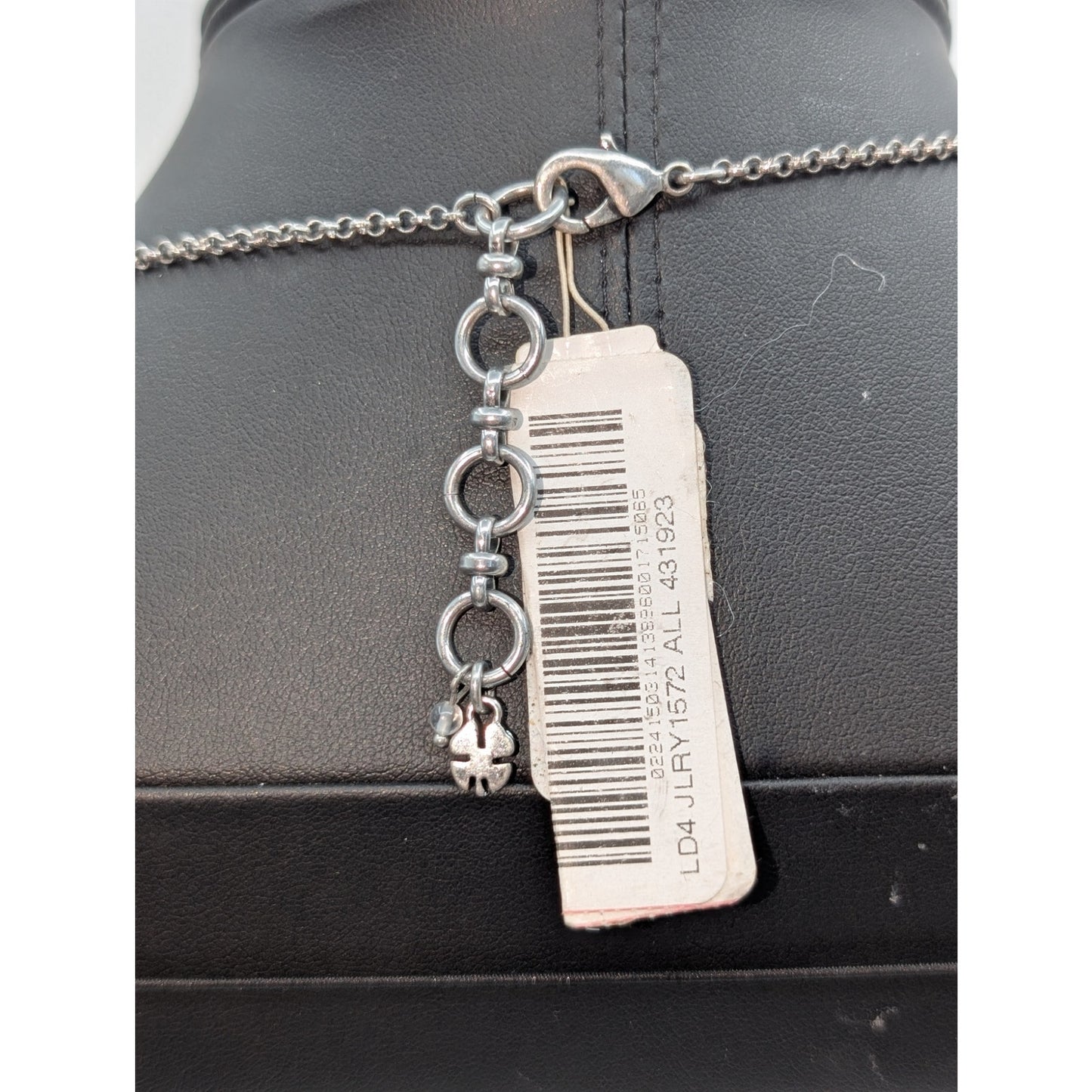 Lucky Brand NWT Blue & Green Bead Silver Tone Station 34"-36" Chain Necklace