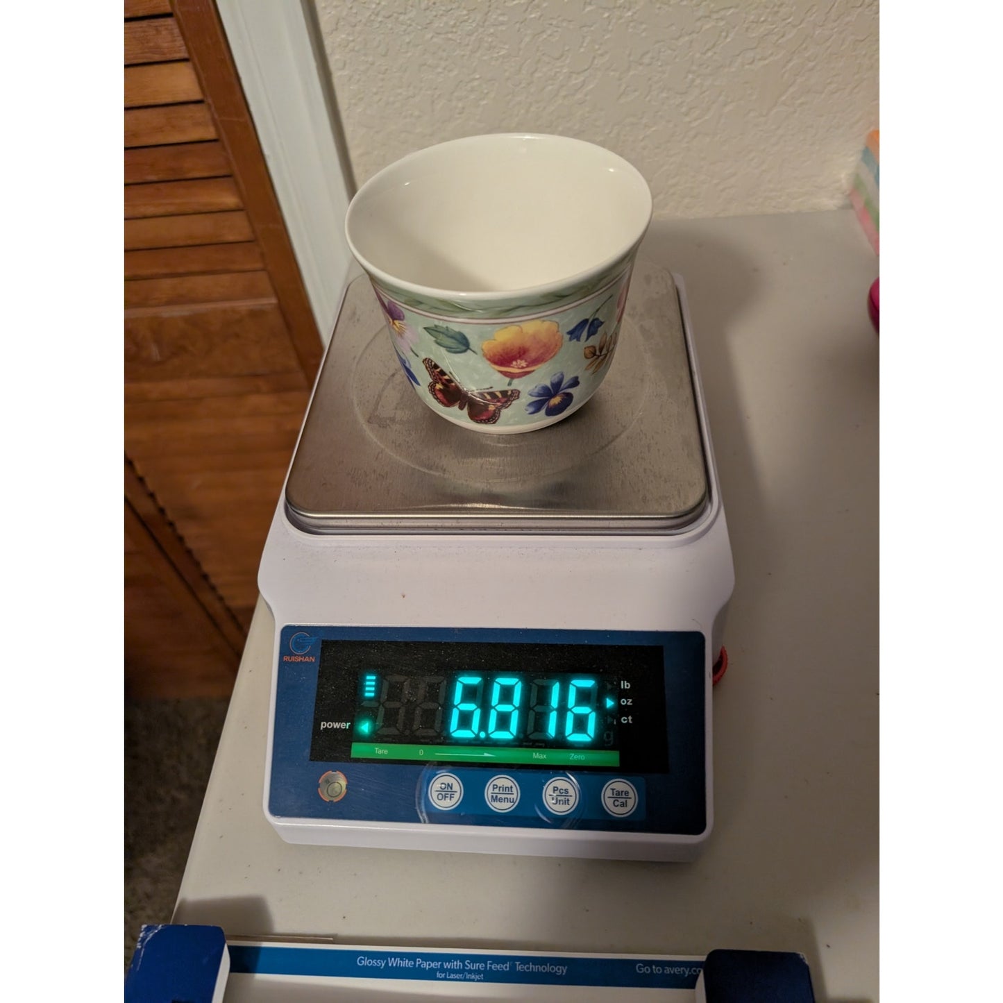 Vtg Roy Kirkham Bone China Summer Scents 2000 14 oz Breakfast Mug Saucer Set