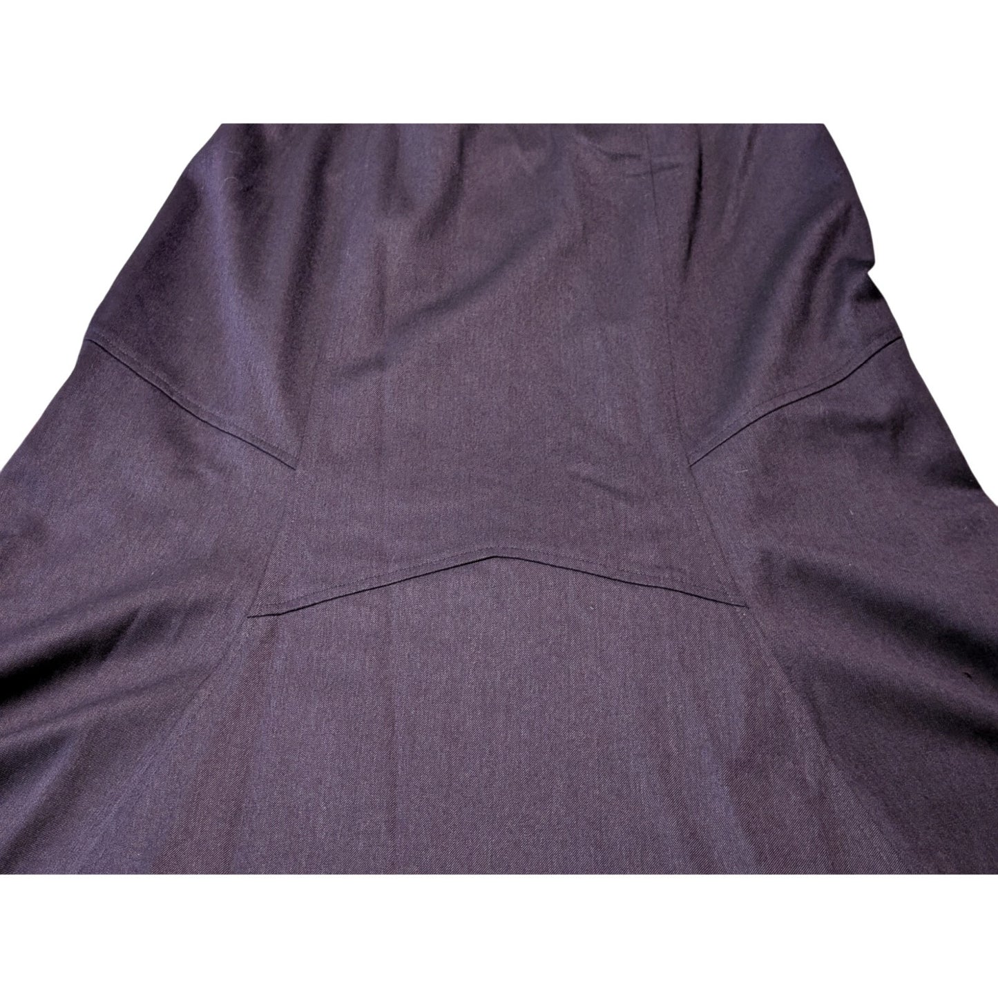 Talbot's Purple Wool Stretch Fully Lined Panel Flare Skirt Women's Plus Size 12W