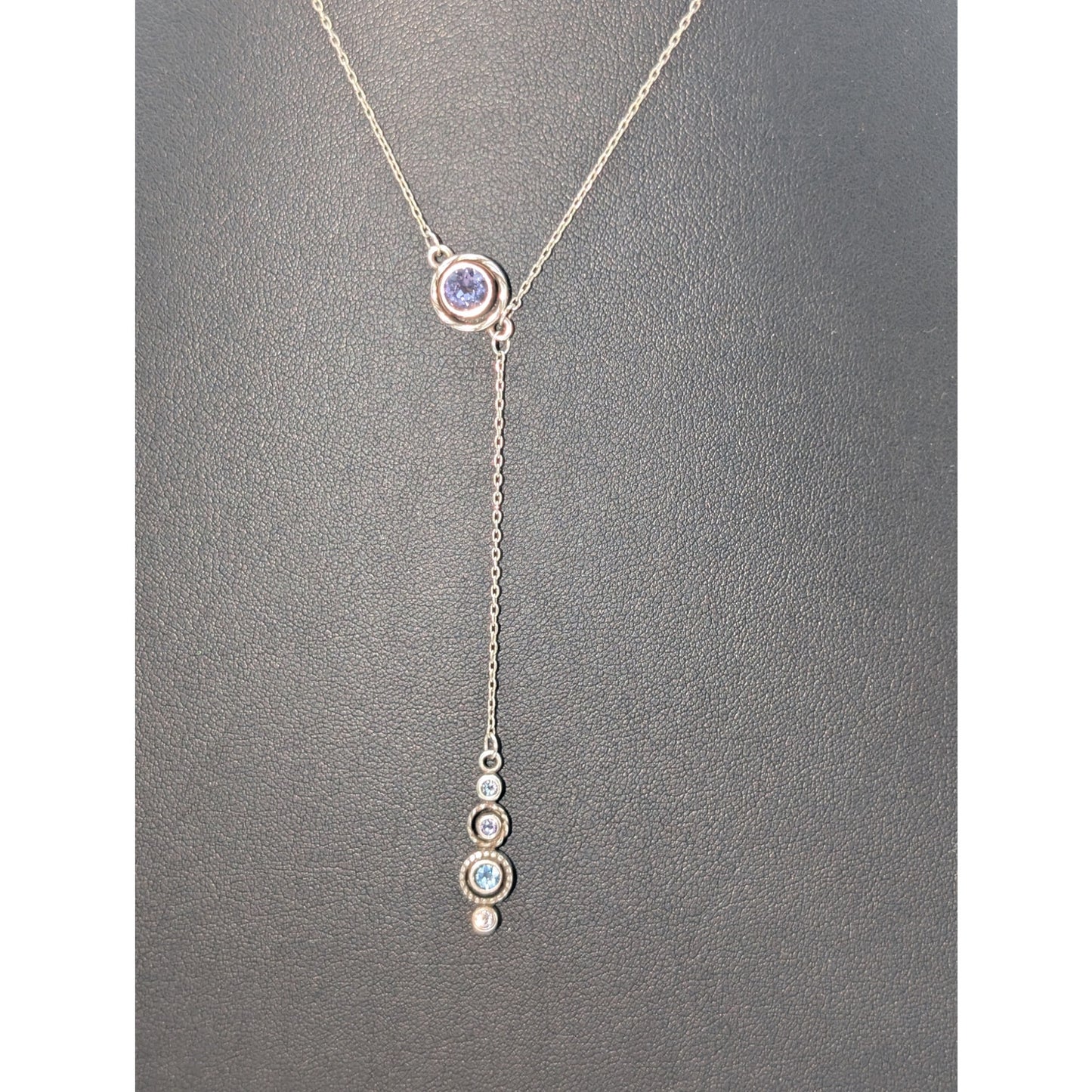 Brighton Halo Collection Silver Plated Crystal 16"-18" Necklace and Earring Set