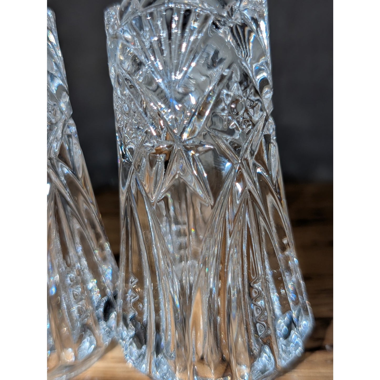 Vintage J. G. Durand France Crystal Salt & Pepper Shakers