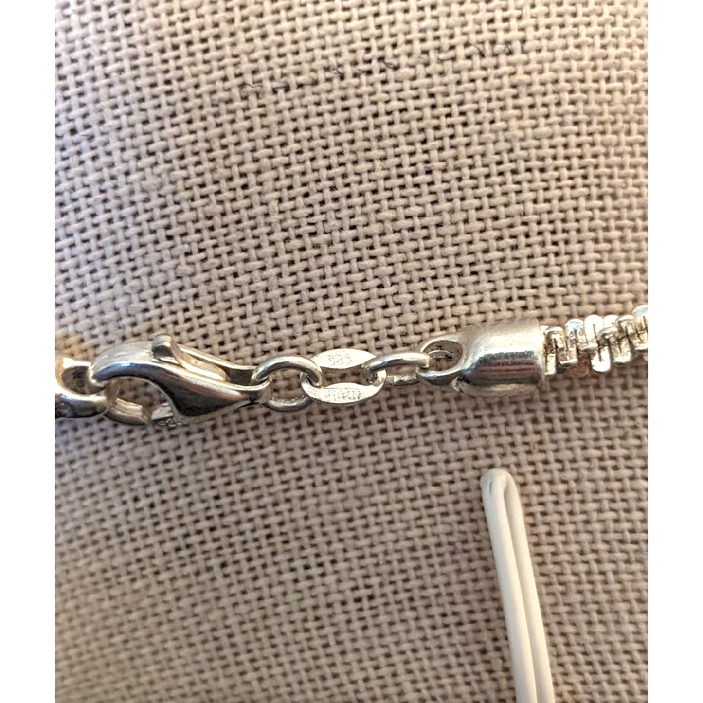4mm Margherita Sparkly Spiral 925 Italy Sterling Silver Chain 20" Necklace
