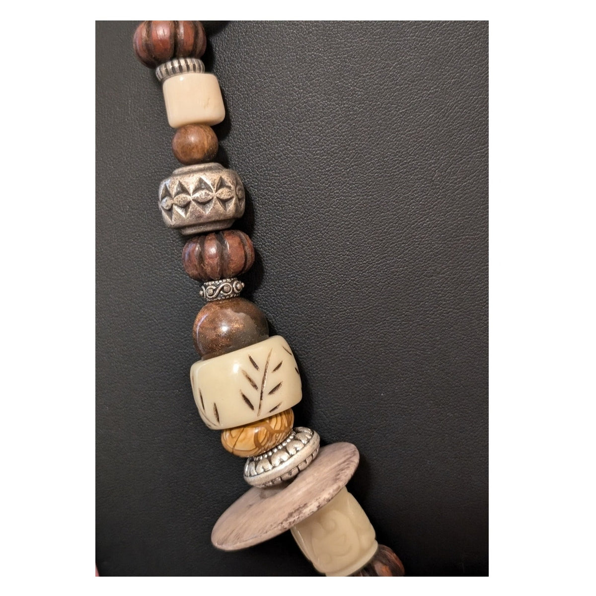 Coldwater Creek Tribal Chunky Mixed Bead Necklace