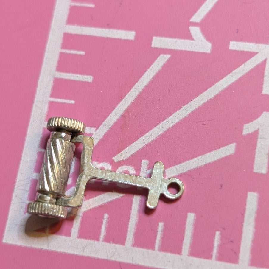 Vintage Sterling Silver Moveable Roller or Lawn Mower Charm
