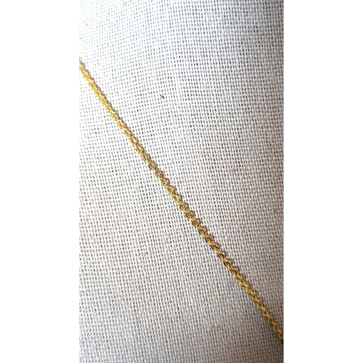 Floating French Faux Pearl Marked Gold Tone Necklace