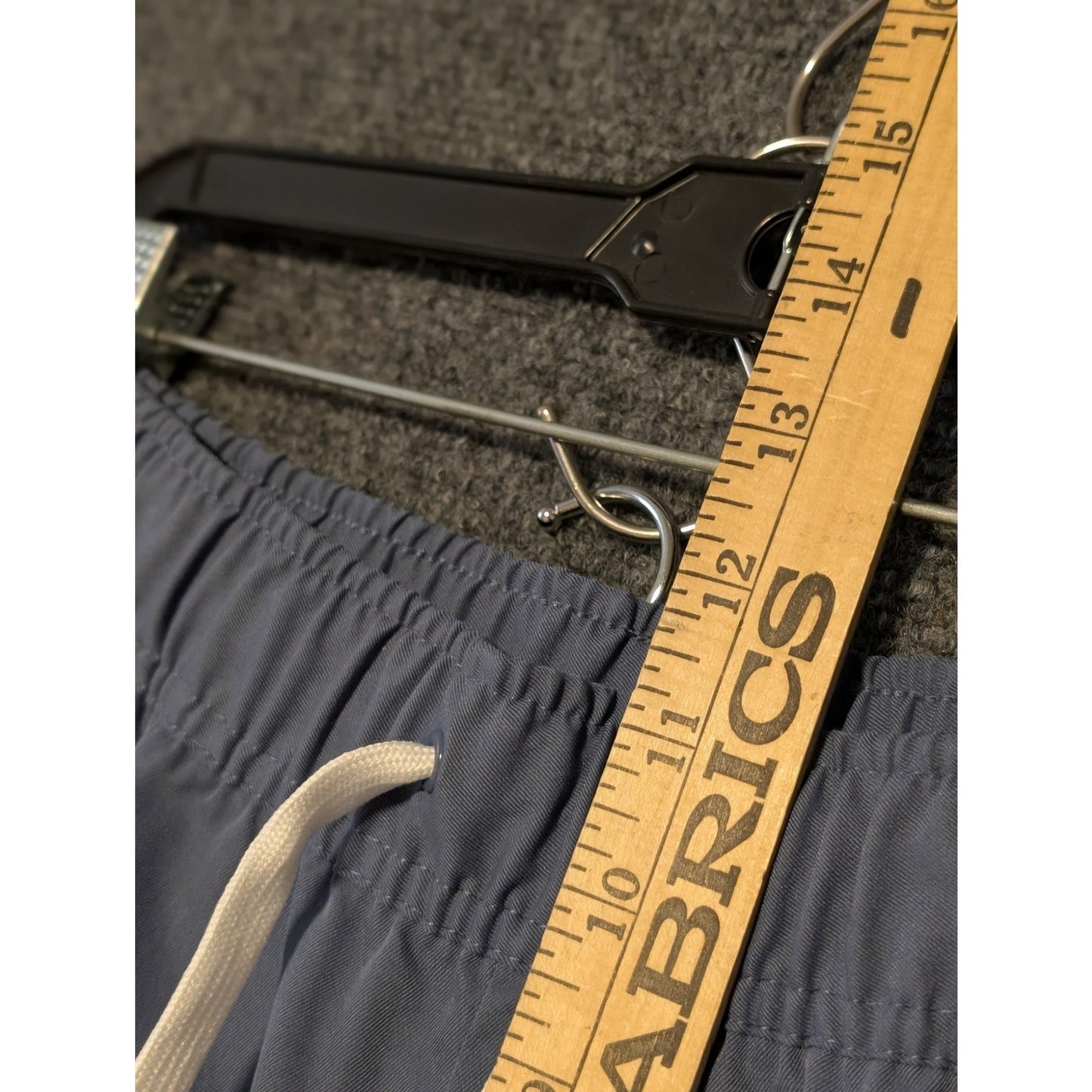 NIKE Smoke Blue Club Woven Taper Leg Dri Fit Elastic Drawstring Waist Sz L Pants
