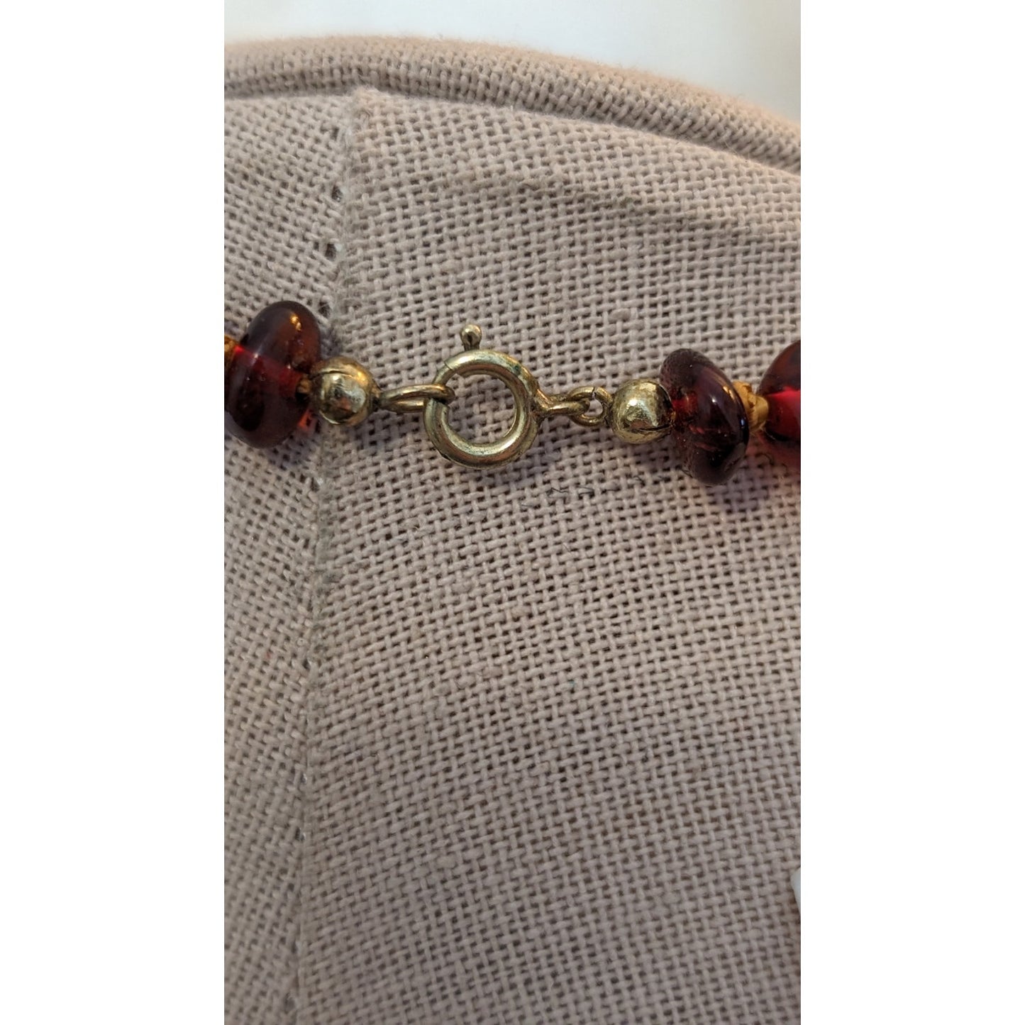 Natural Polished Graduated Amber Chip Hand Knotted Baltic Amber 22" Necklace