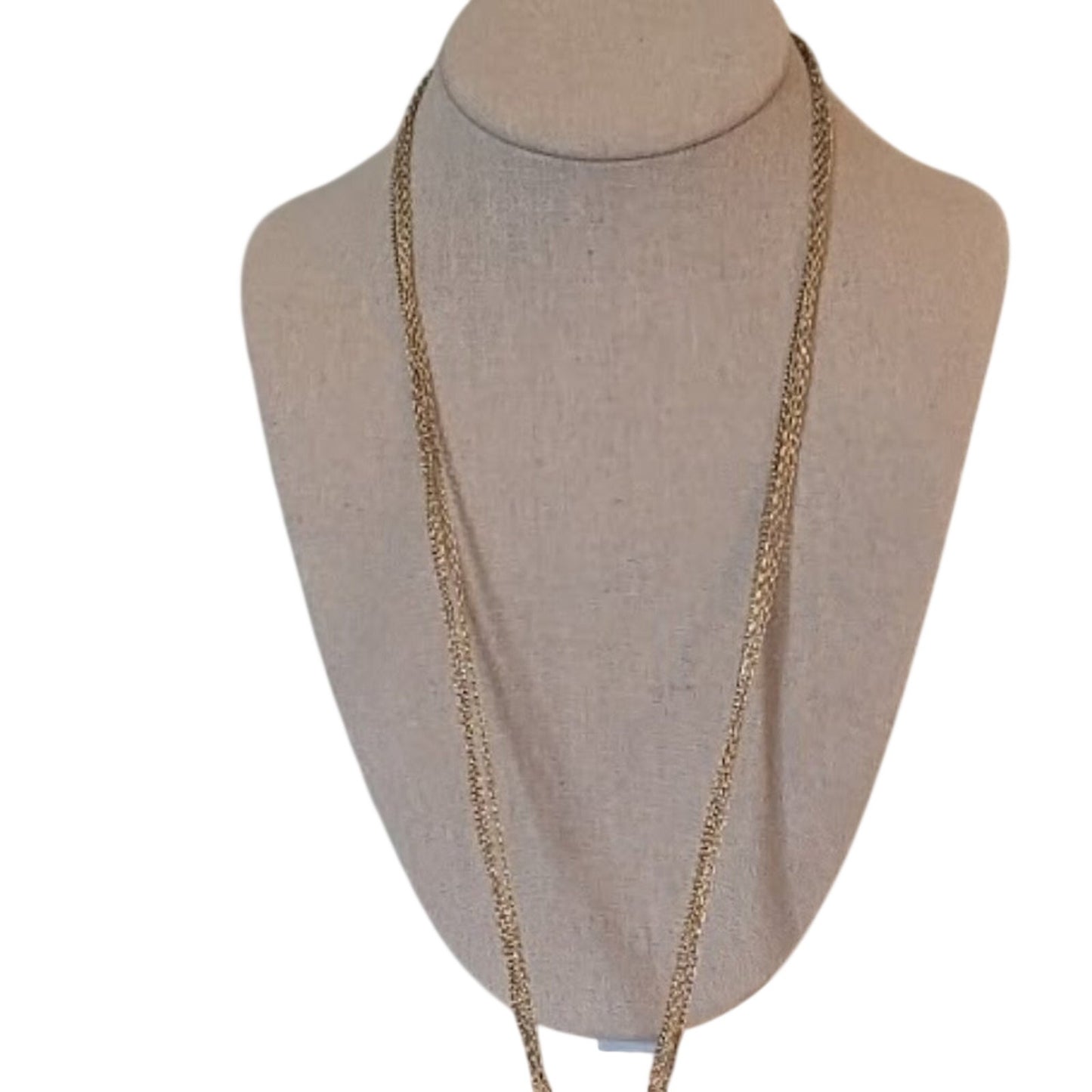 Panacea Gold Tone Bar and Faux Pearl Long Necklace