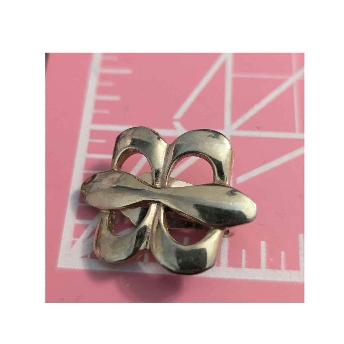 Vintage Signed Bergere Gold Tone Clip On Earrings