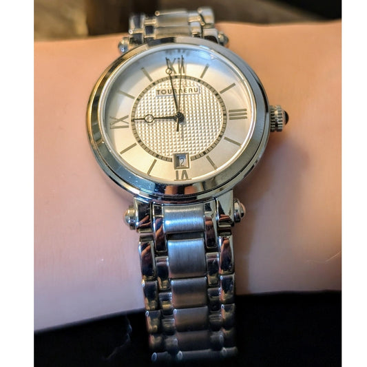 Tourneau Honda Stainless Steel Back Silver Watch NWT