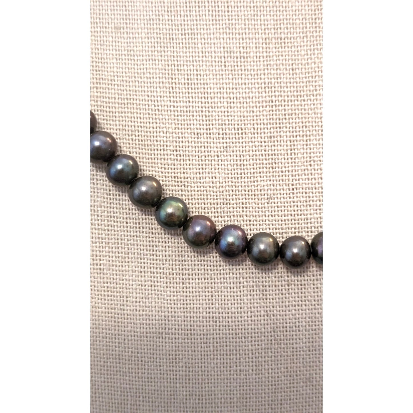 Vintage Sterling 5mm Freshwater Pearl Necklace & Bracelet Set
