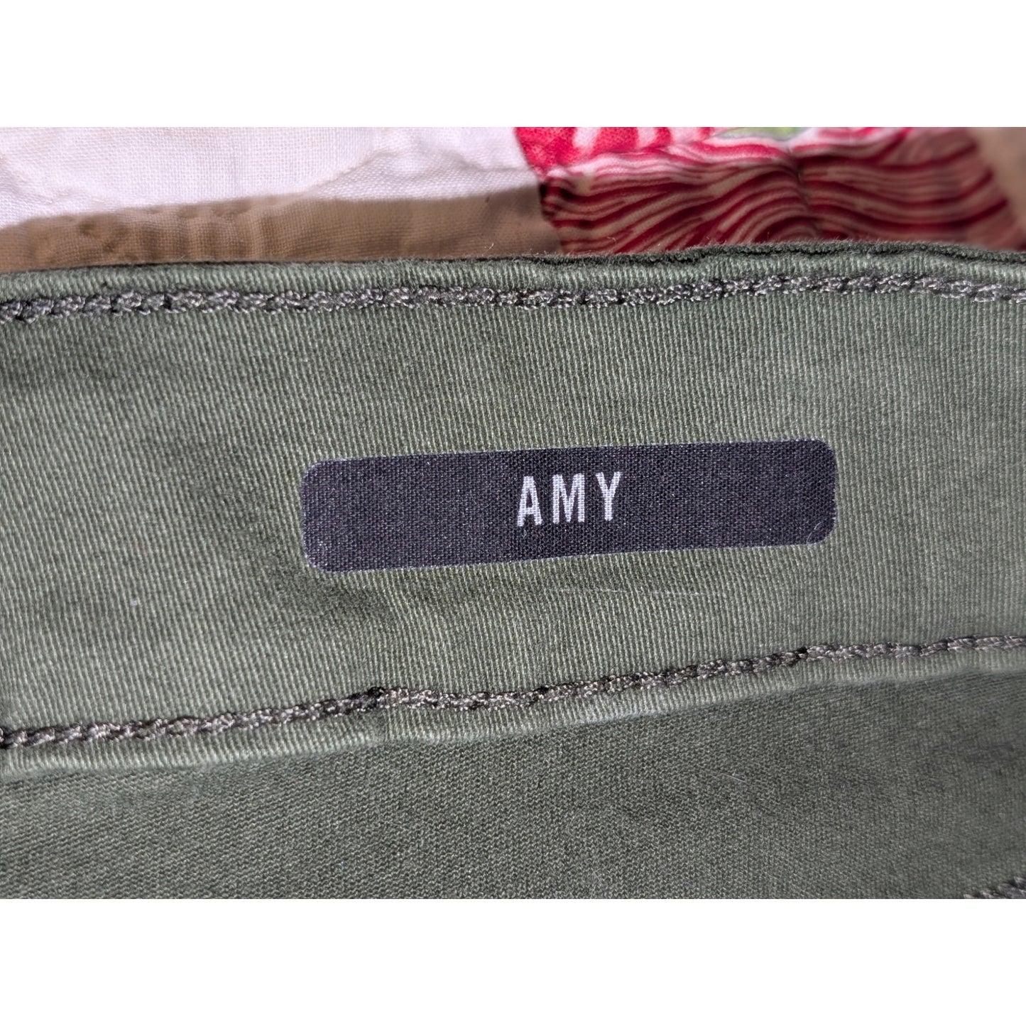 Bandolino 'Amy' Hidden Forest Cotton Stretch Straight Pant Womens' Size 16