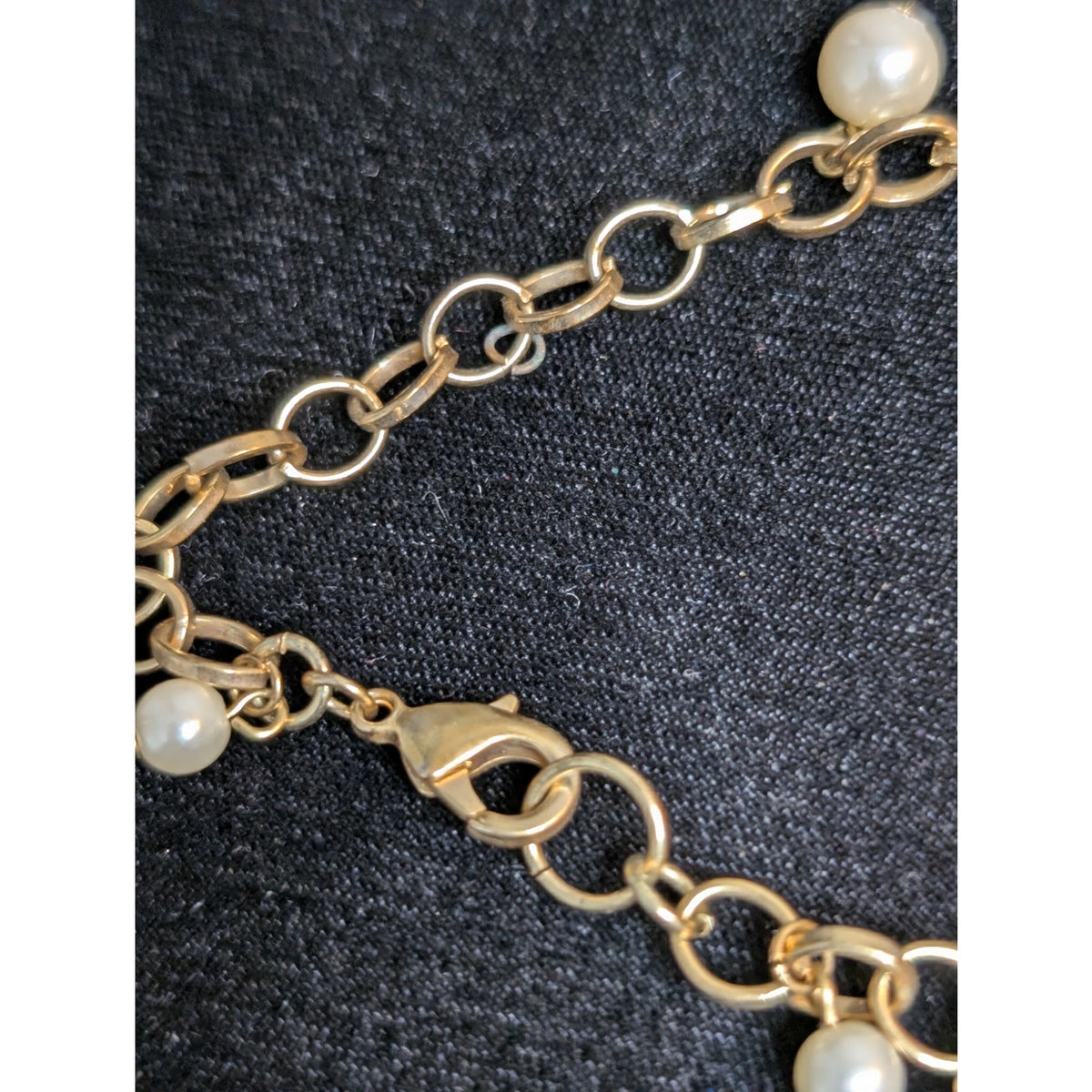Vintage Gold Tone Charm Bracelet