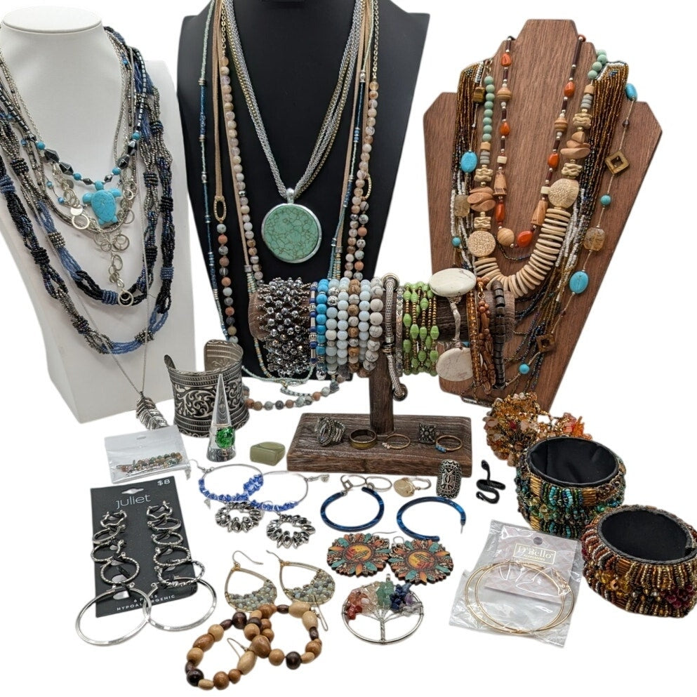Reseller's Delight 56 Pc Boho Costume Jewelry Lot