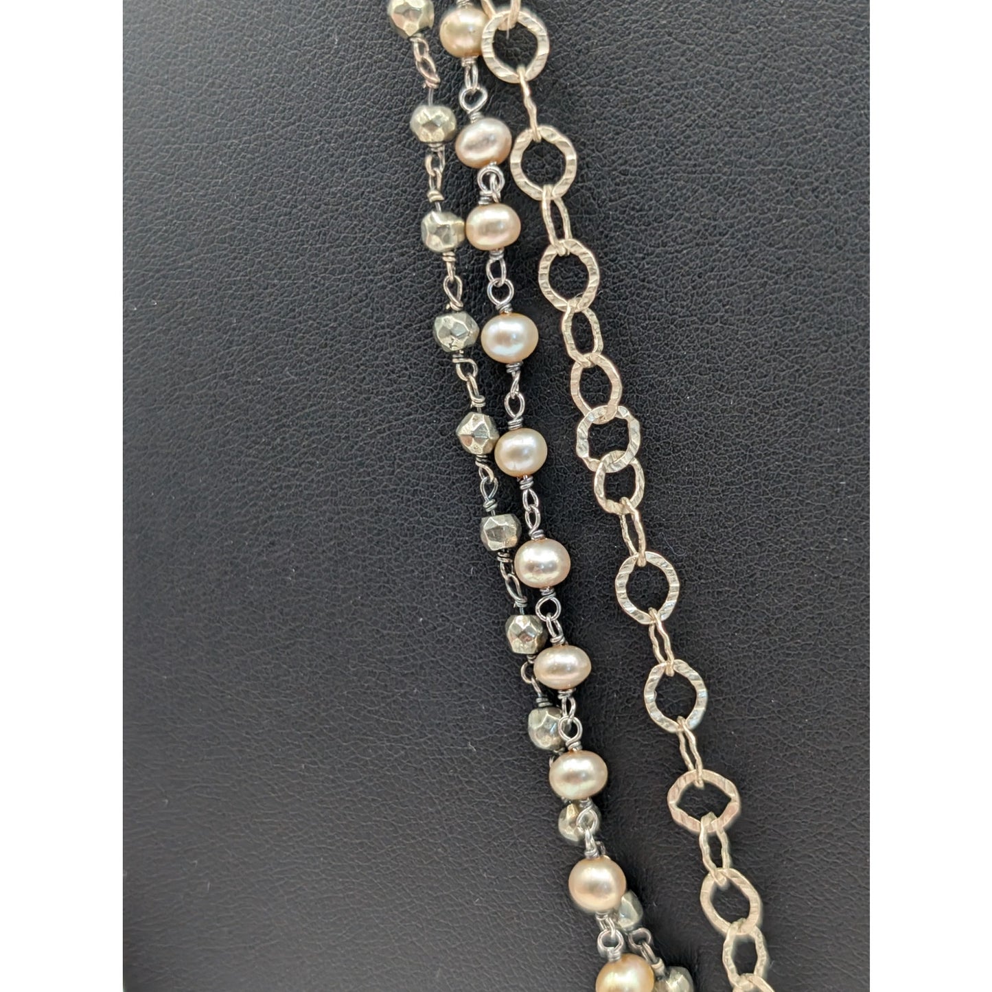 925 Sterling 'For Everything There is a Season' Long Layered 30" Chain Necklace