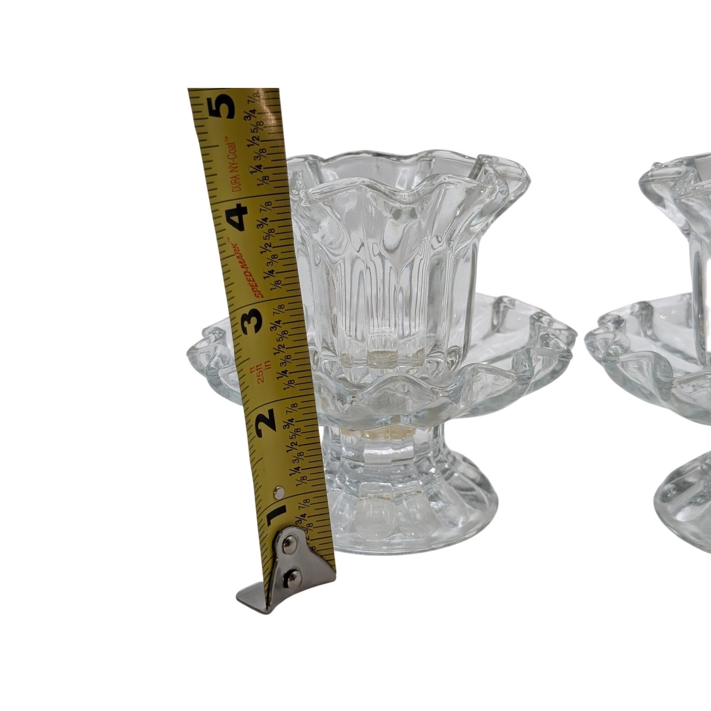 Partylite Glass Set of Multipurpose Candle Holders Taper Tea Light Votive Pillar