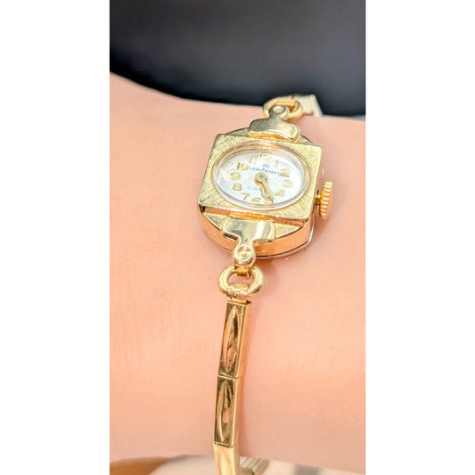 Leon Piradet 21 Jewels Vintage Gold Tone Ladies' Wristwatch