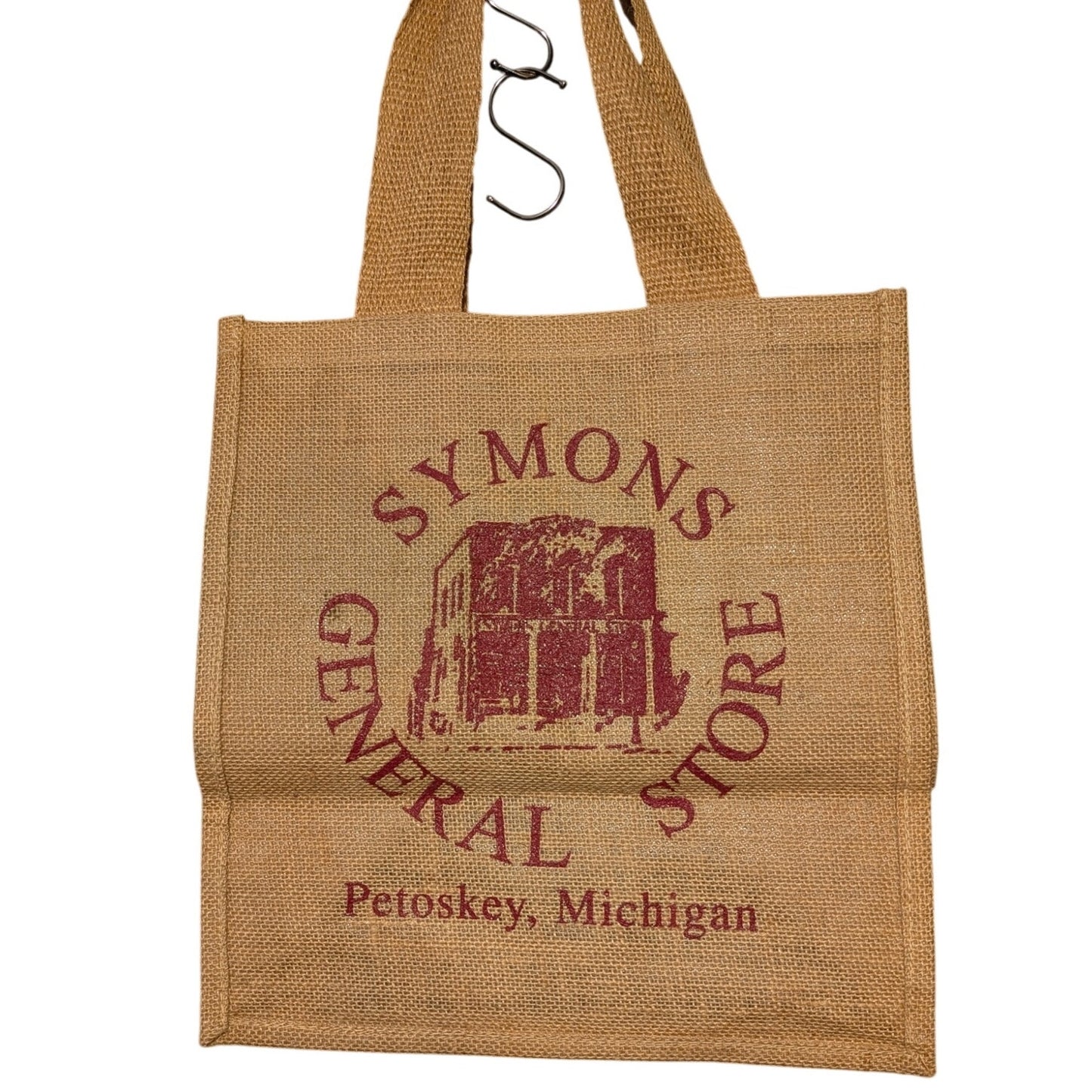 Symons General Store Petoskey Michigan Jute Shopping Bag Sustainable