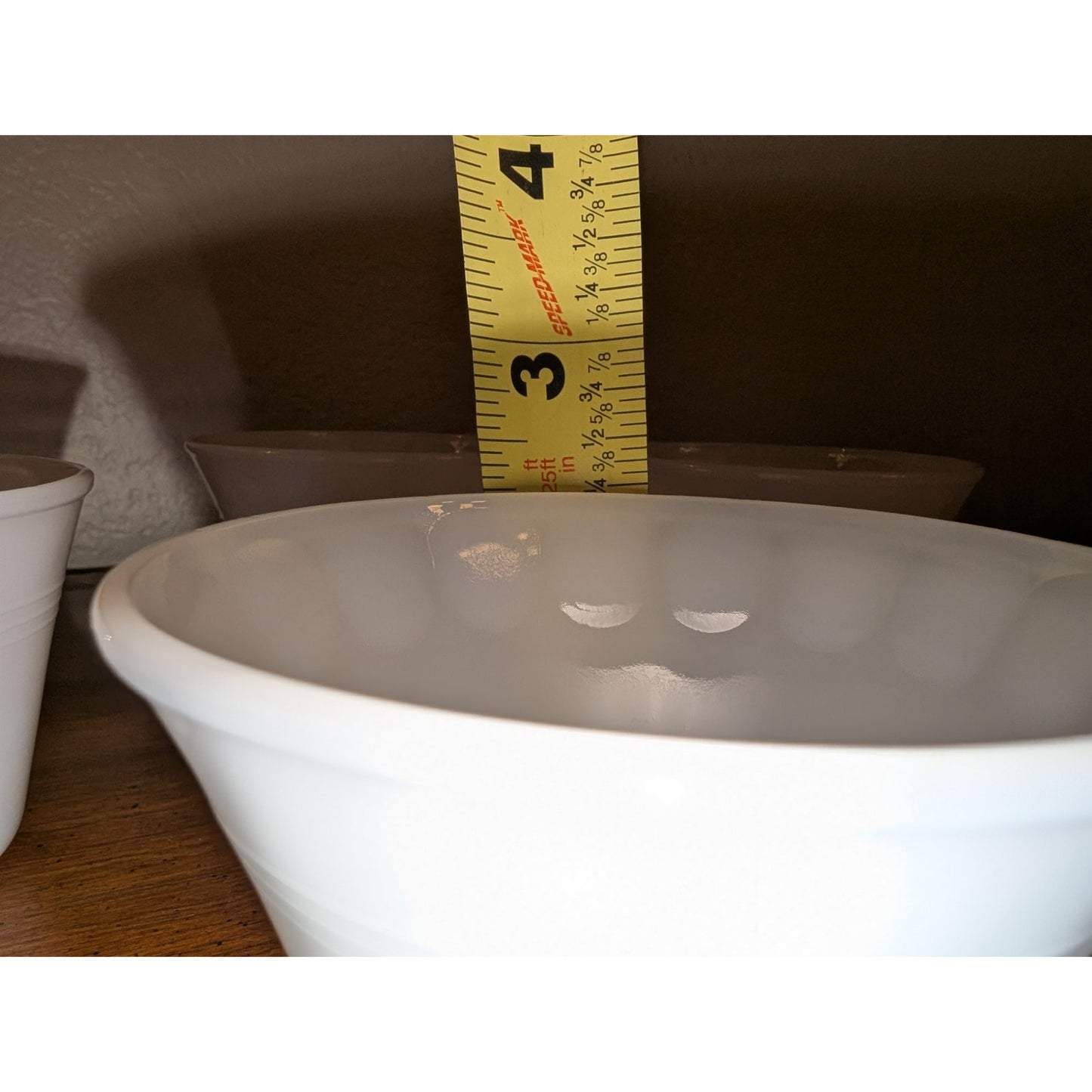 Vintage 1960s Dynaware Pyr-O-Rey Brown Daisy Milk Glass Custard Cups Set of Four