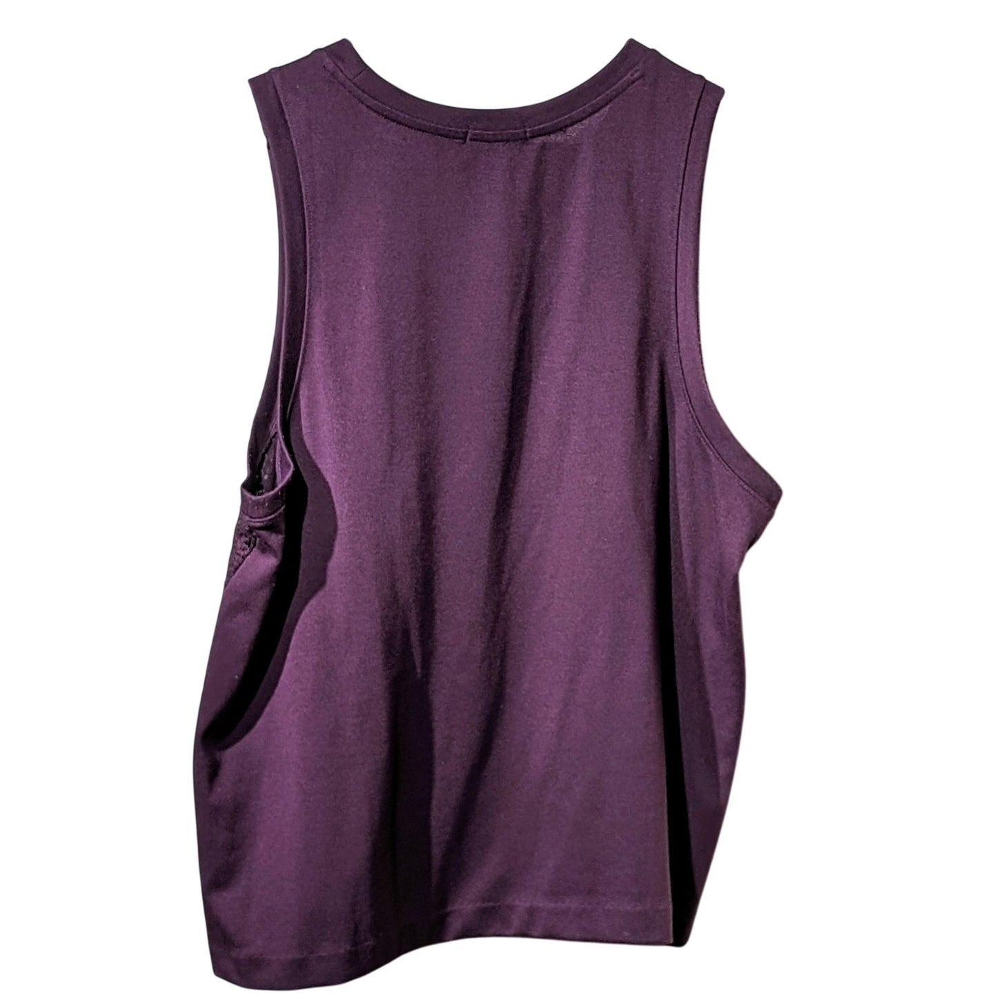 Gap Maroon Front Lace Sleeveless Tank/Shell Womens Sz XL