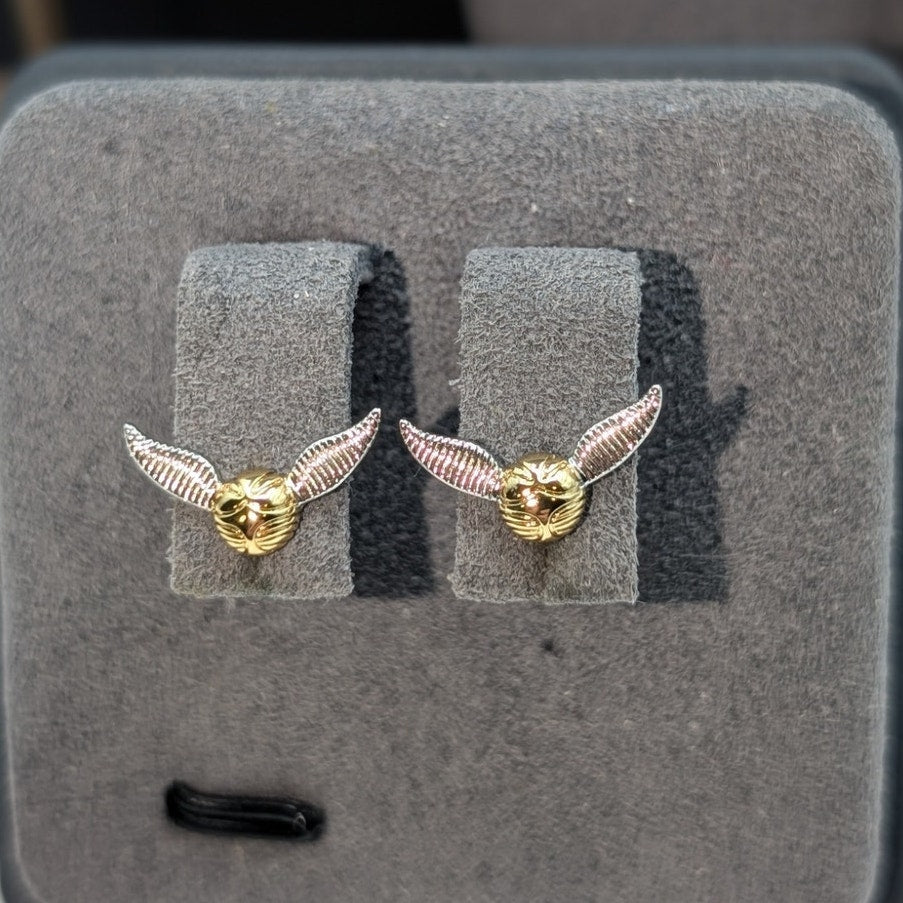 Harry Potter Gold & Silver Plated Stud Earrings Three Pairs