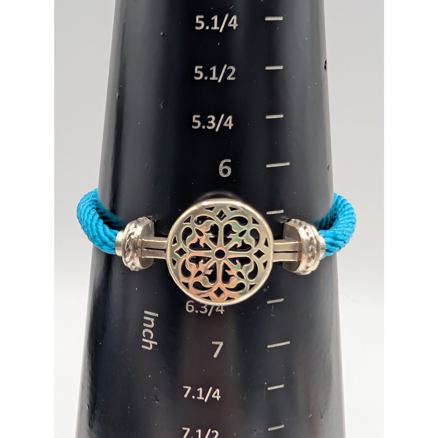 Brighton Clique Cord Ferrara Ornament Silver Plated Aqua Cord Bracelet