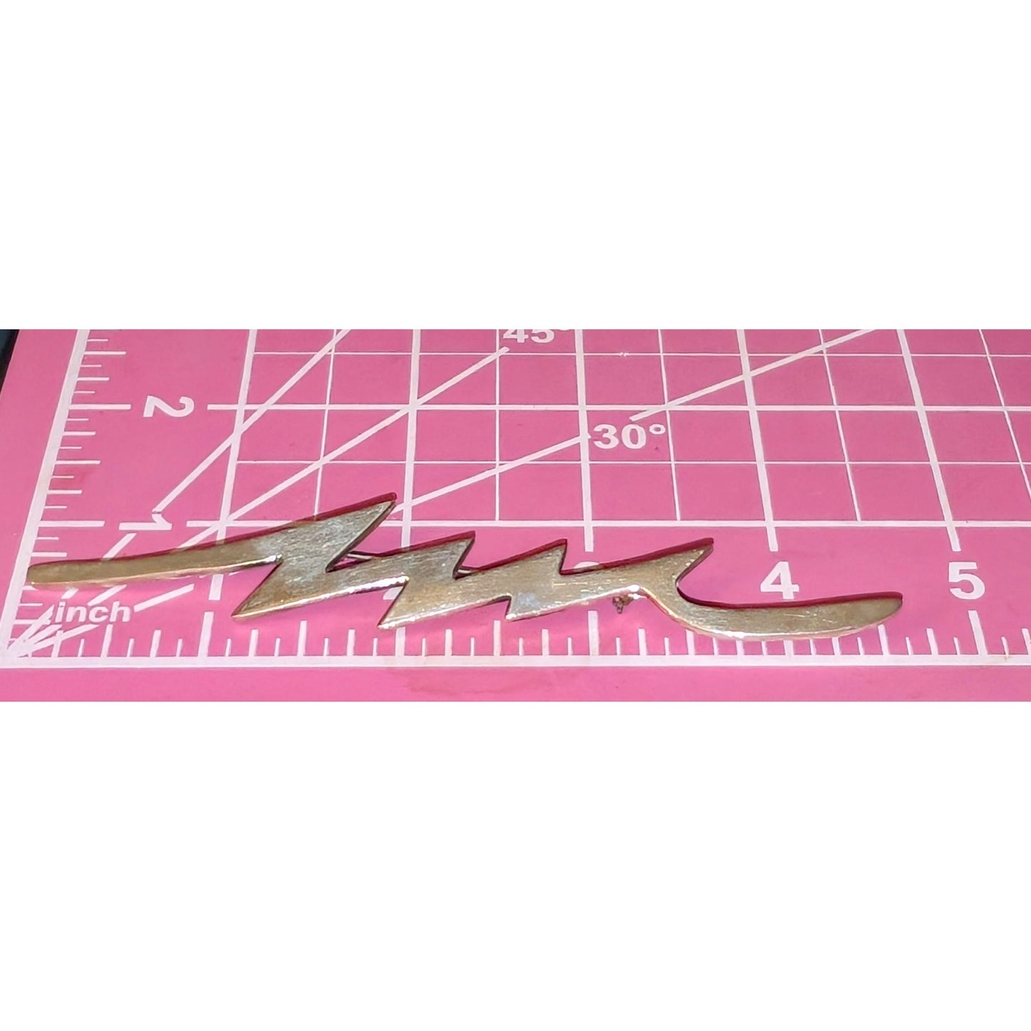 Vintage Estate Taxco Mexico 925 Sterling Silver Lightning Bolt Brooch Pin