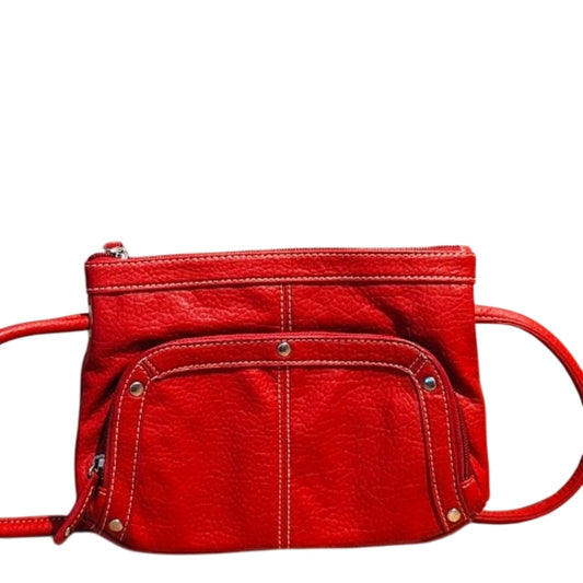 Red Unbranded Pebbled Studded Crossbody Bag