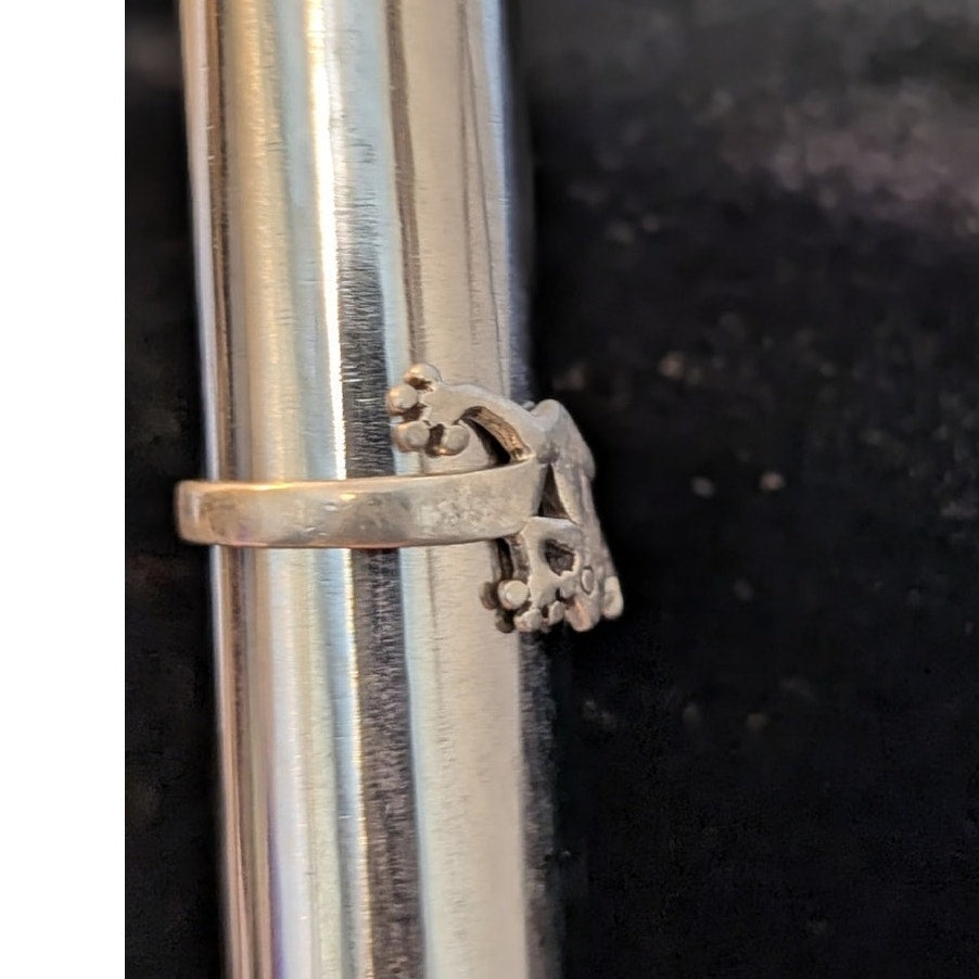TMA 925 Thailand Sterling Silver Tree Frog Ring Size 6.5