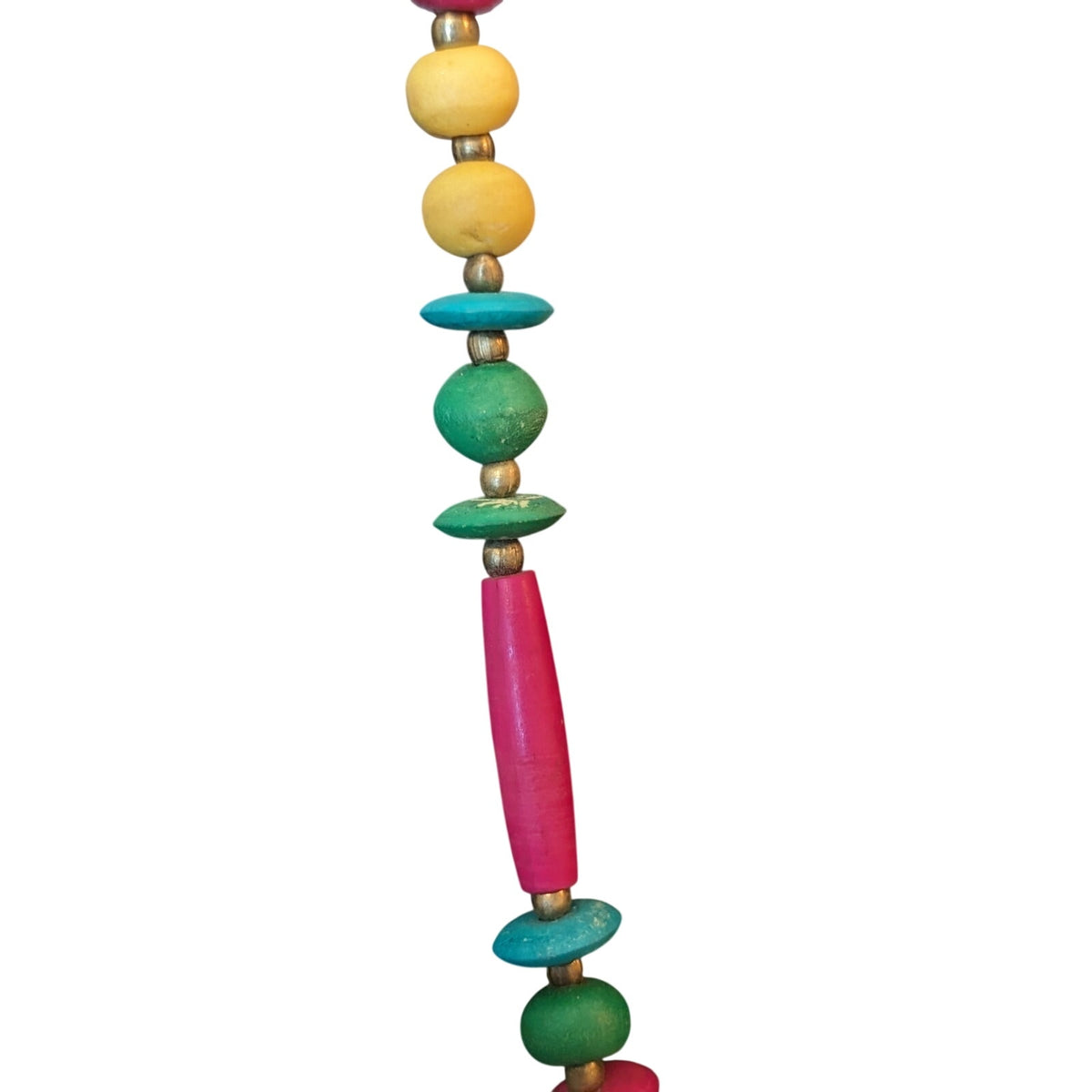 Multi-Color Round & Oblong Beaded 34" Necklace