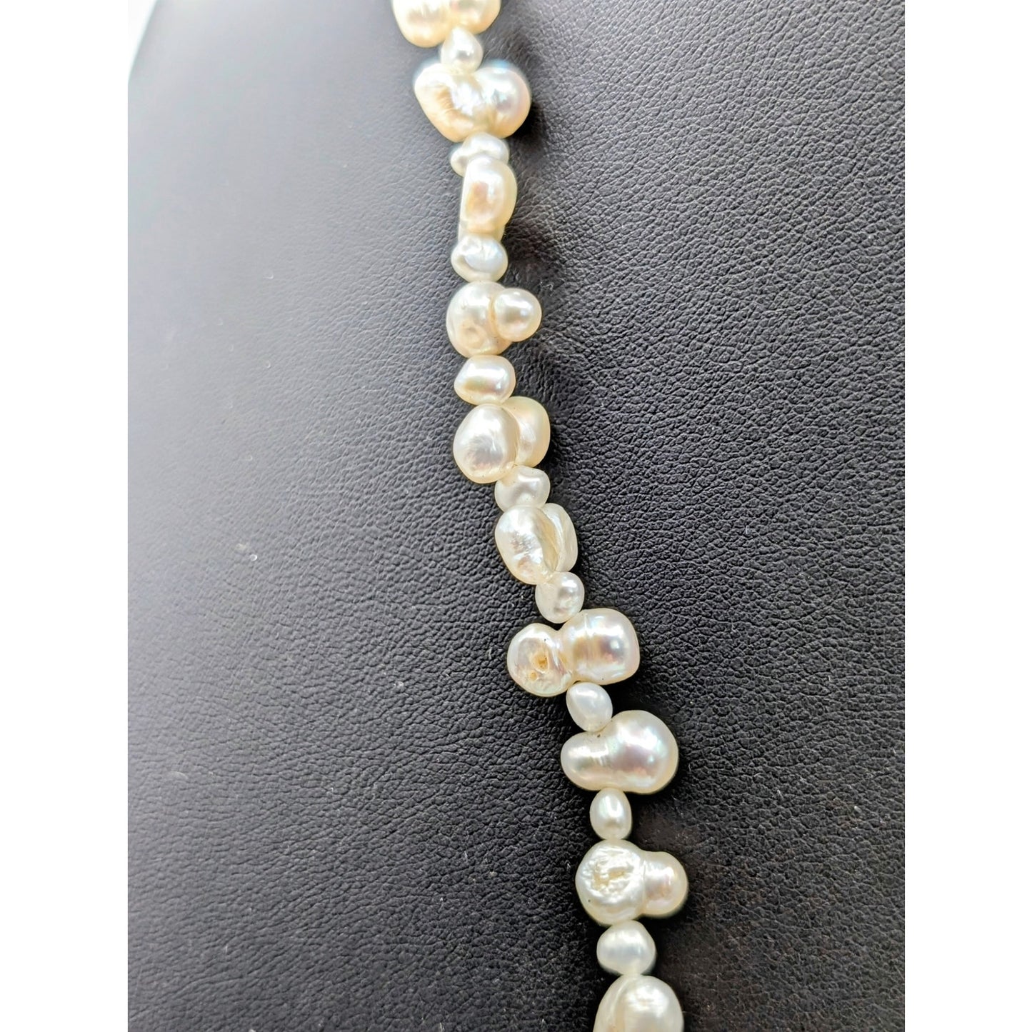 Natural Genuine Peanut & Baroque Irregular Shaped Pearl Necklace & Bracelet Set