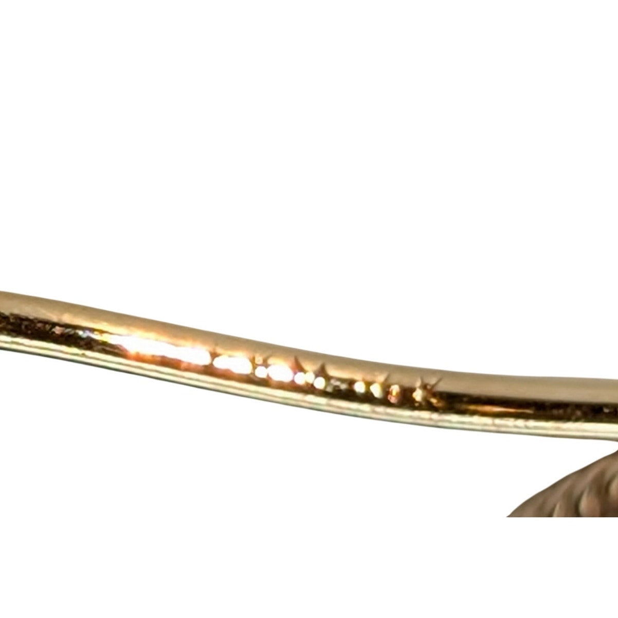 14K Yellow Gold Textured & Polished Hoop Earrings Approx. 4.66g