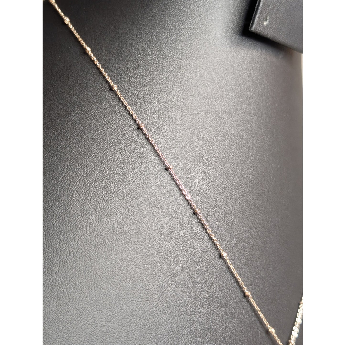 Lauren Conrad Rose Tone 16"-19" Beaded Chain Pineapple Pendant Necklace