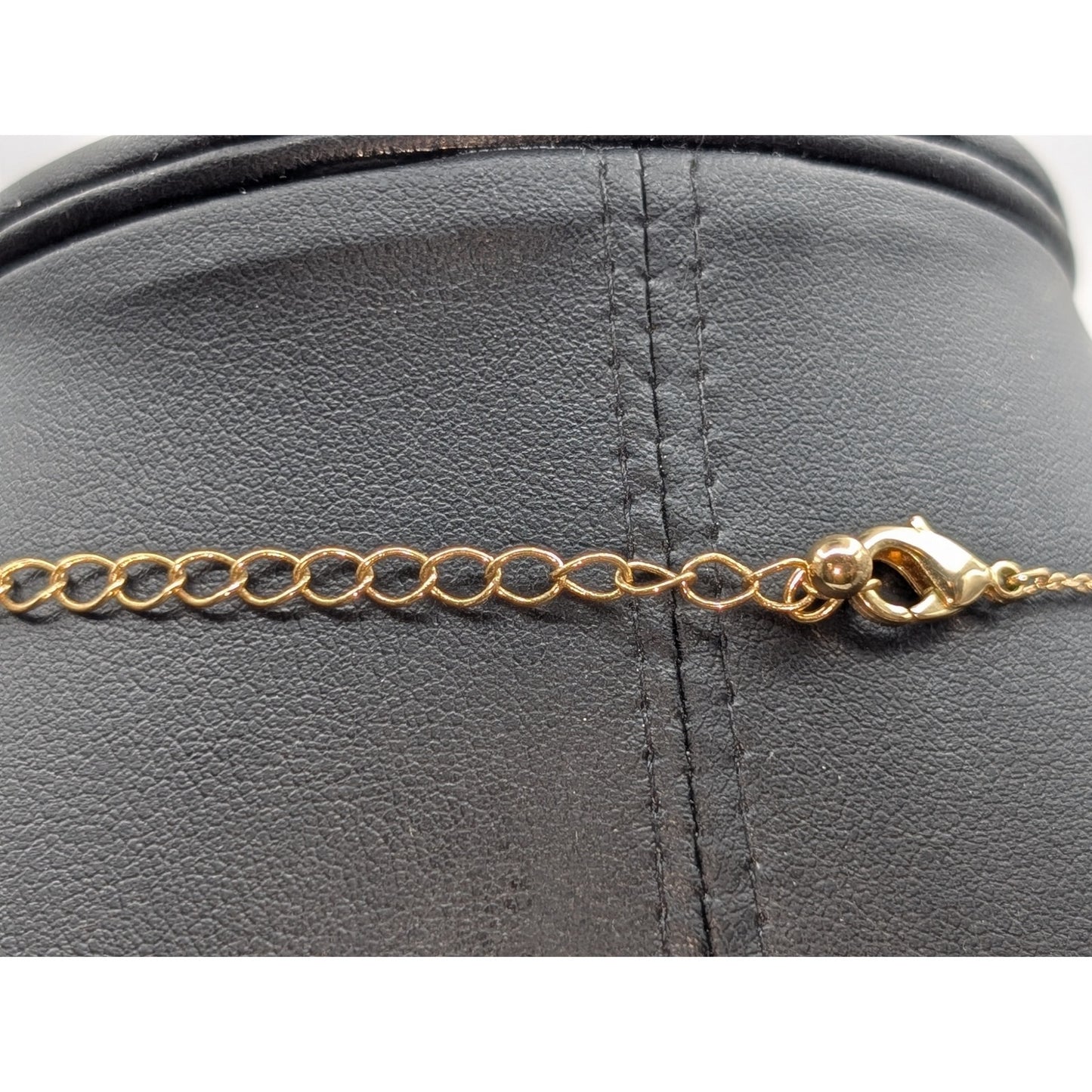 Gold Tone Helix Pendant Chain 21.5"-24.5" Necklace