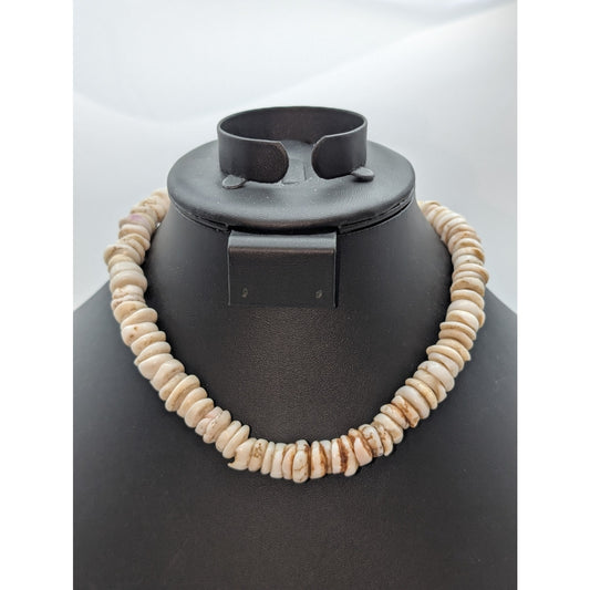 Vintage Genuine X-Large Up to 15mm Puka Shell Barrel Clasp 16.5" Necklace