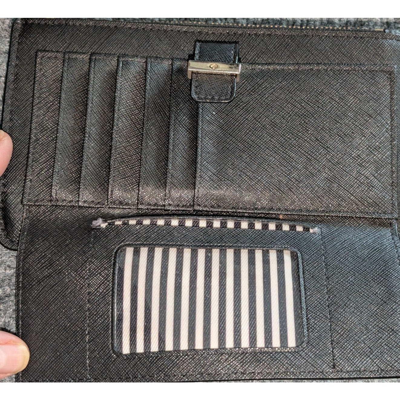 Kate Spade New York Black Leather Wristlet
