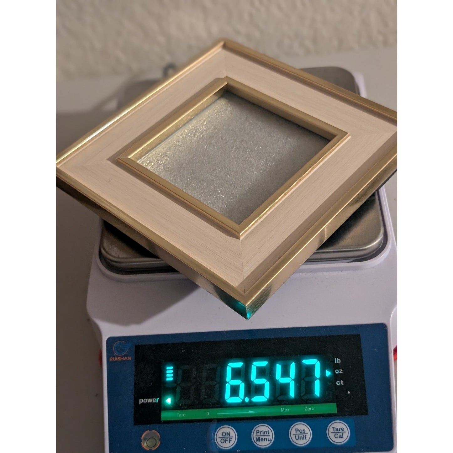 Threshold Gold & Cream 4x4 Square Picture Frame