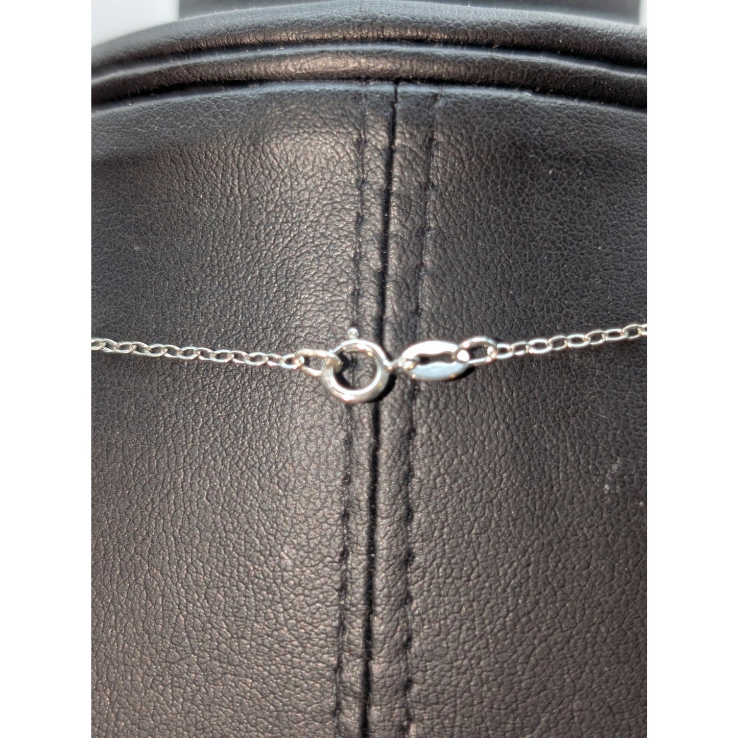 925 Sterling Silver Diamond Cut Filigree Teardrop Pendant 19" Chain Necklace