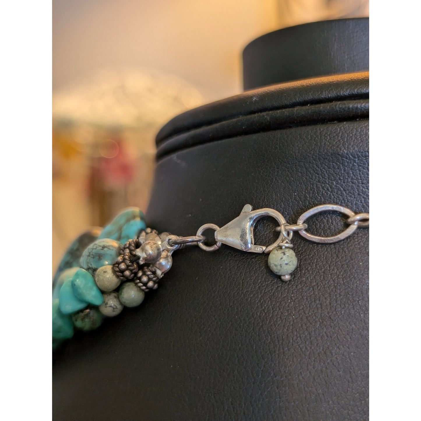 SILPADA Sterling Silver Turquoise Four-Strand Necklace