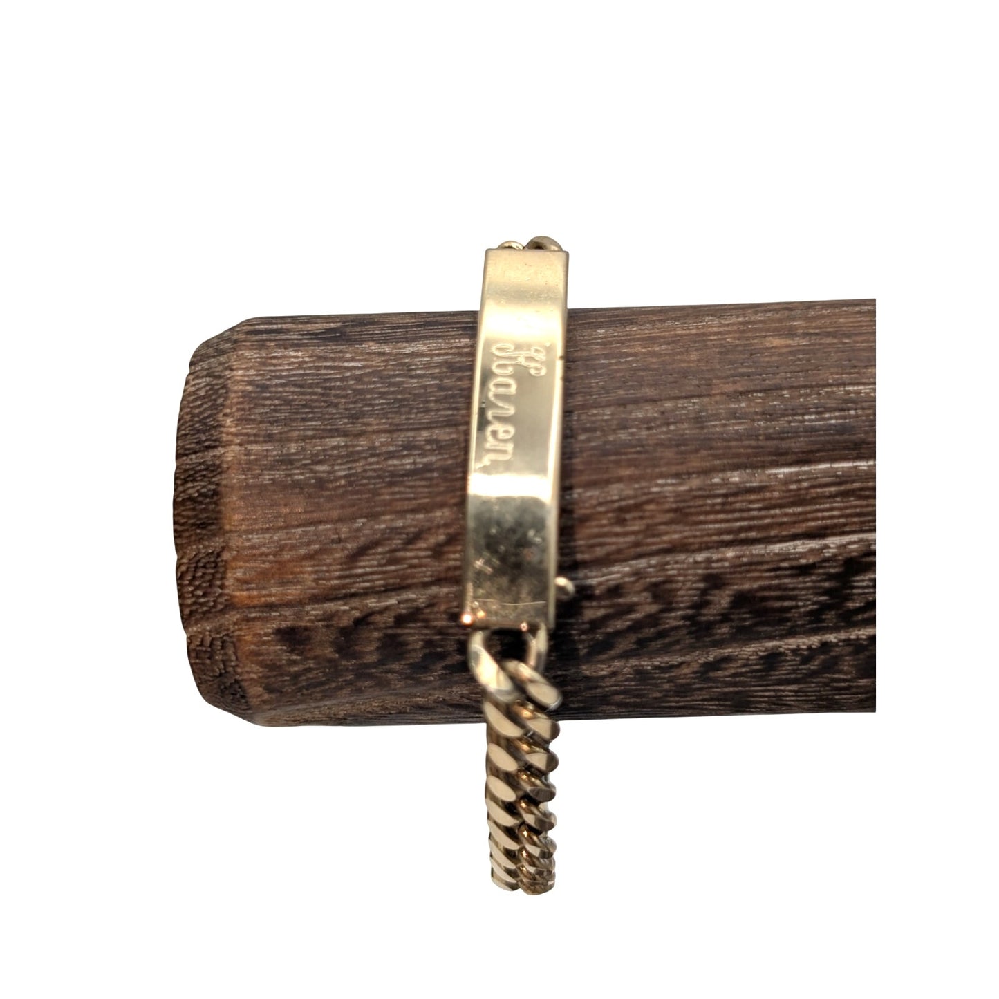 Vintage SPEIDEL Gold Tone ID Bracelet Engraved 'Karen'