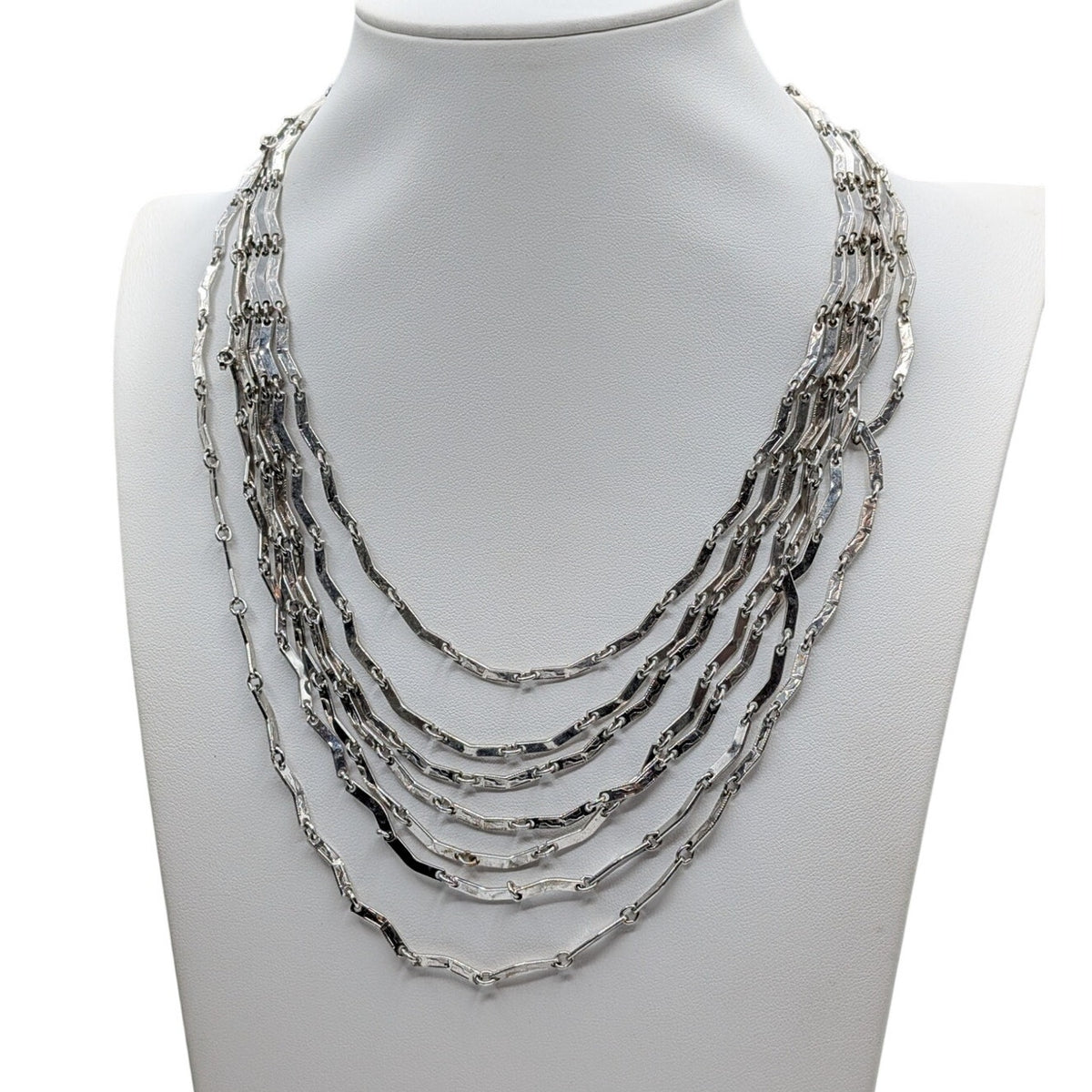 Lot of Three Silver Tone Necklaces Vintage White House Black Market Park Lane