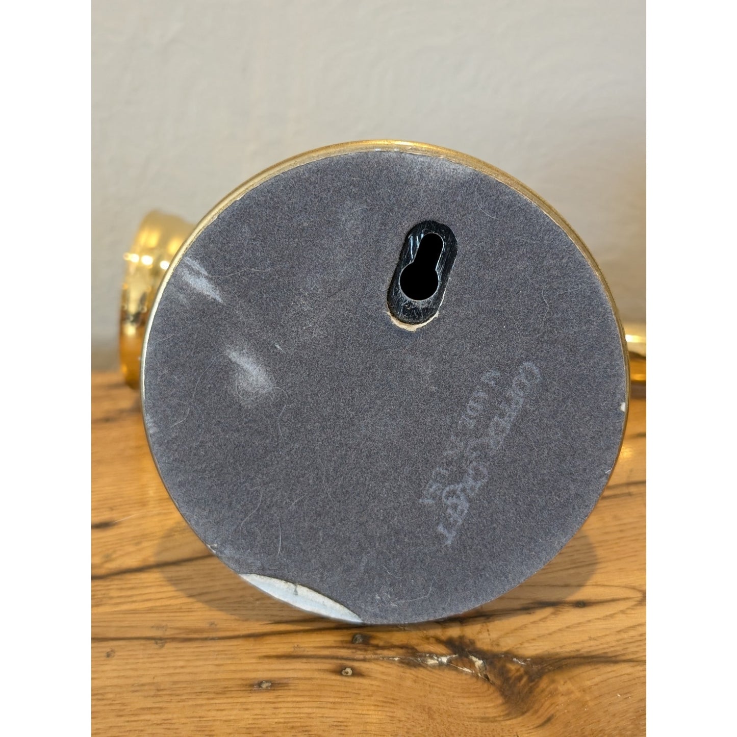 Vintage Copper Craft Polished Brass Candle Wall Sconce