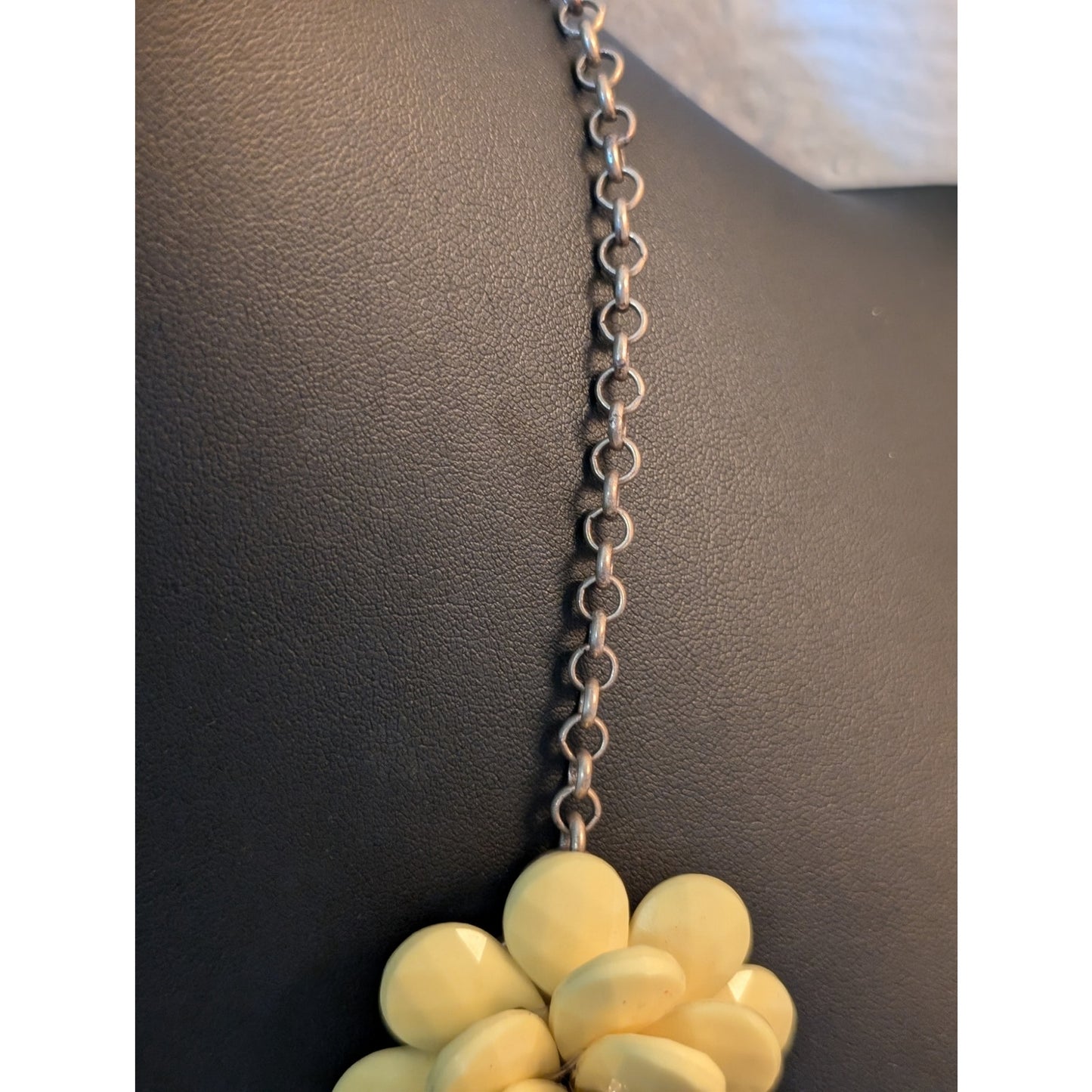 J. Crew Yellow Flower Statement Necklace