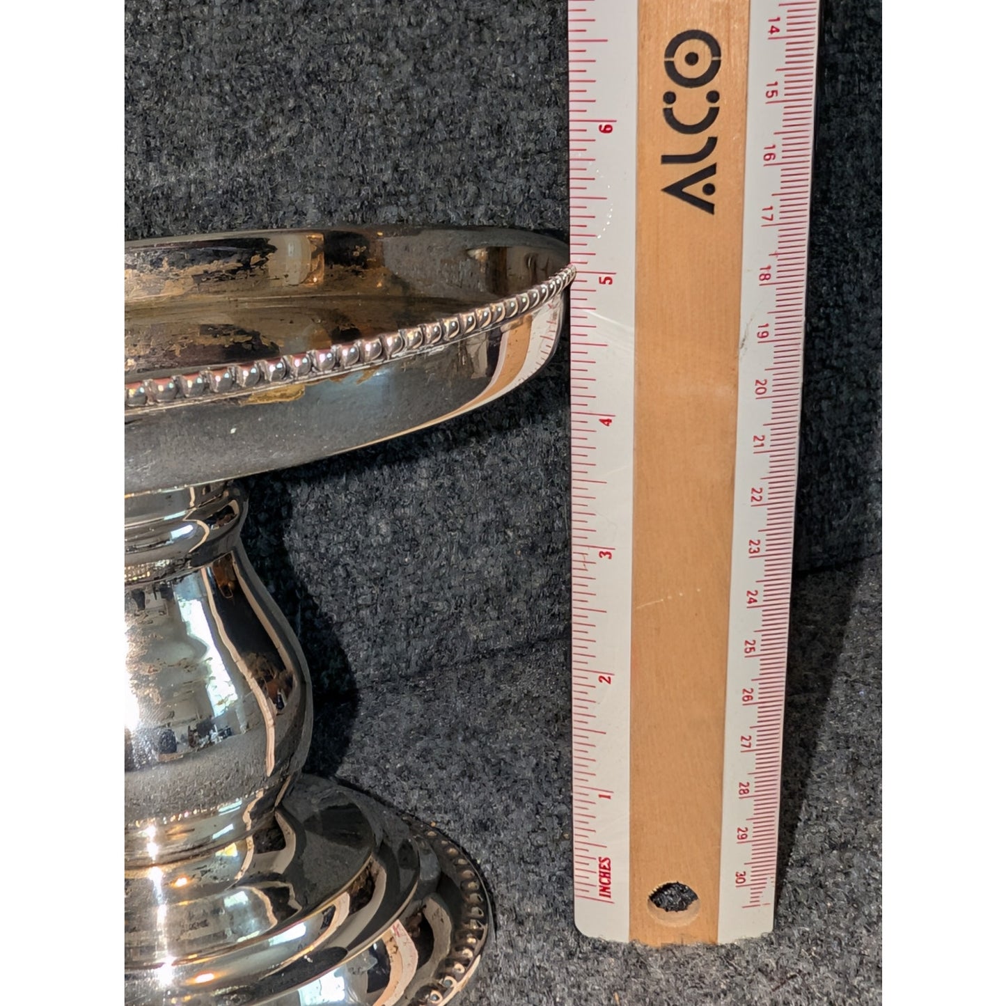 Vintage Bombay Silverplate Cake Stand (Without Glass Dome)