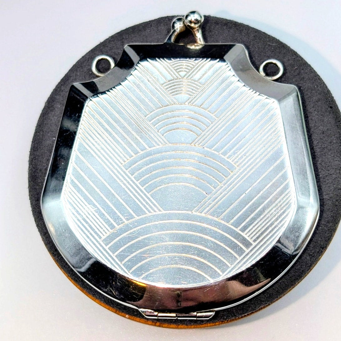 Ralph Lauren Collection Sterling Silver Art Deco Pocket Locket W/out Chain