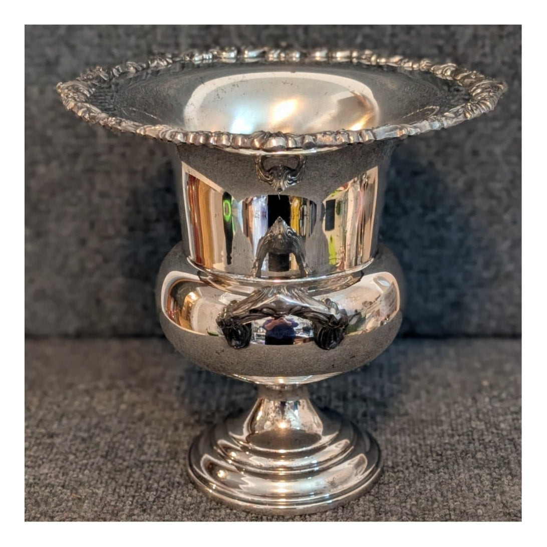 Vintage Sheridan Silverplate Trophy Champagne Wine Chiller Ornate Ice Bucket