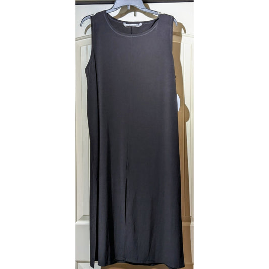 NWT Rachel Roy Curvy Collection Black Four Slit Midi Dress Womens Sz 1X